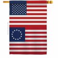 Guarderia 28 x 40 in. USA Betsy Ross American Historic Vertical House Flag with Double-Sided Banner Garden GU3904707